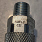 2 Quantity of AMFLO C21 Steel 1/4" Quick Connect Couplings 1/4" MPT (2 Qty)