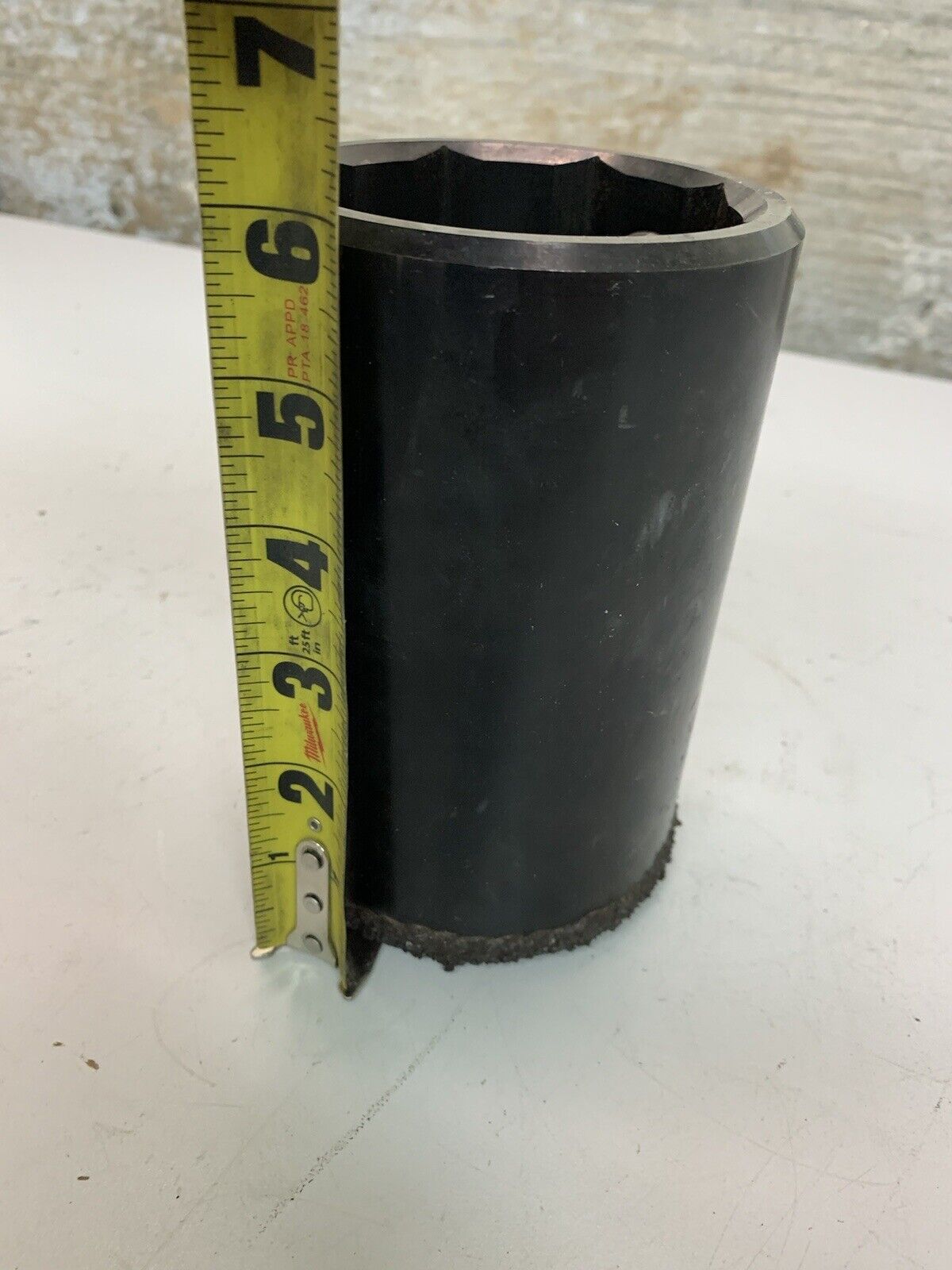 3” Diameter Impact Socket with Pin Hole 6” Tall