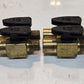 4 Quantity of Quarter Turn Plug Valves 1/4" FPT x 1/4" MPT for Parker (4 Qty)