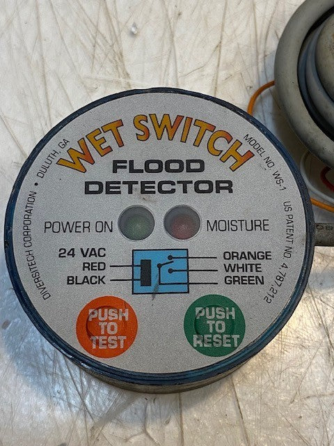 DiversiTech Wet Switch Flood Detector Specialized Water Sensor WS-1