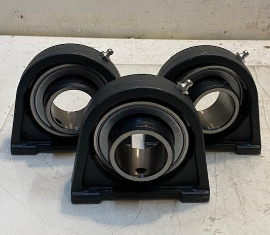 3 Quantity of INA Housing Flanges SHE-08-E w/Insert Bearings GAY-40-NPPB (3 Qty)