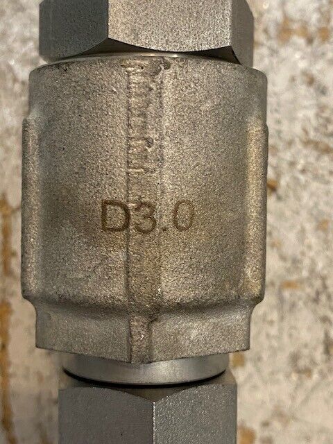 Eckventil Hydraulic Ball Valve 7-1/2" Long PA1.4571 | D3.0 | 193098574