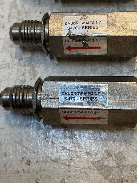 3 Qty of Chudnow MFG NY S470 - Series Check Valve Backflow Preventers (3 Qty)