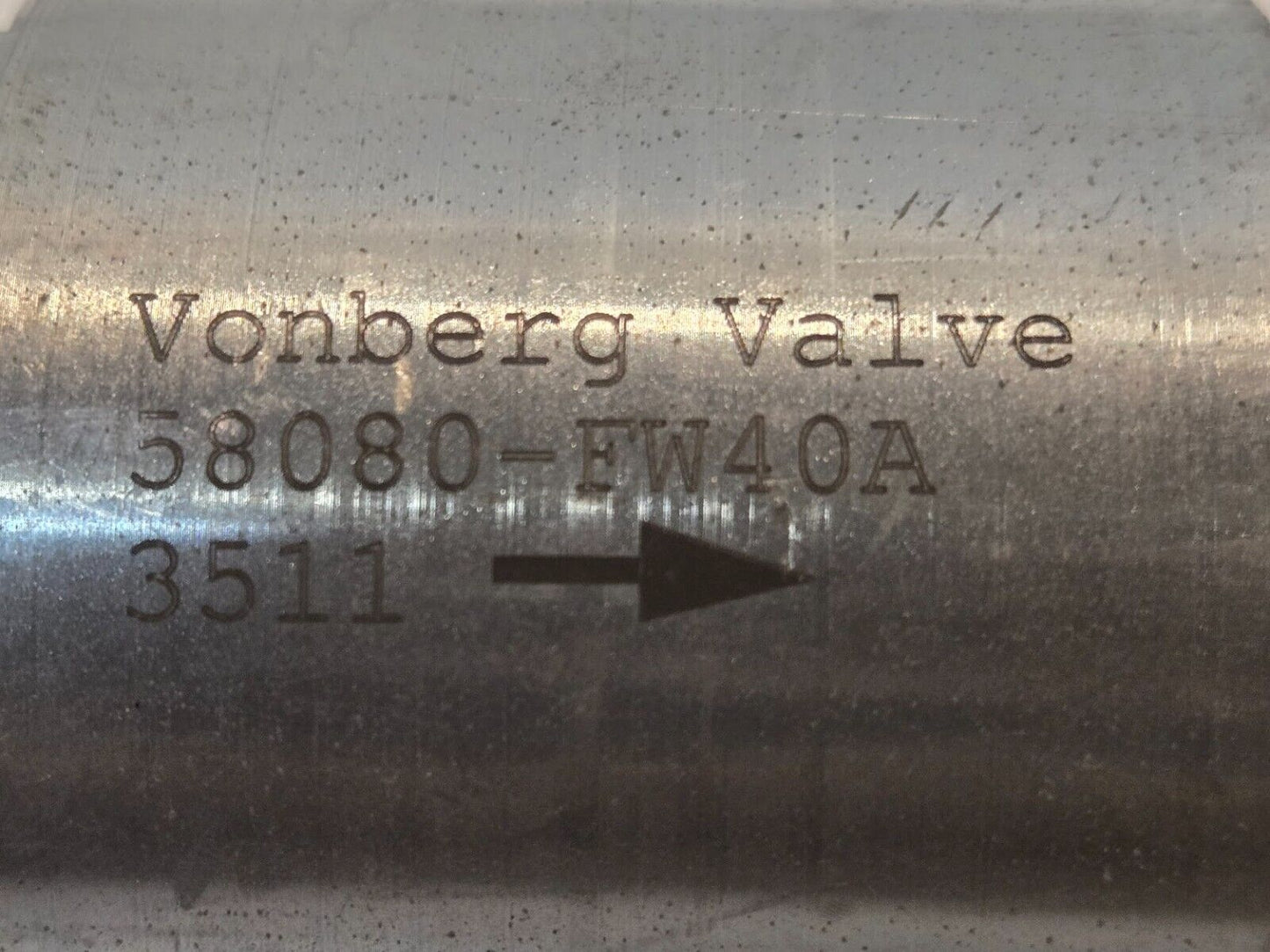 Vonberg Valve 58080-FW40A 3511 Flow Regulator for Nissan Forklift 13/16"-16 ORB