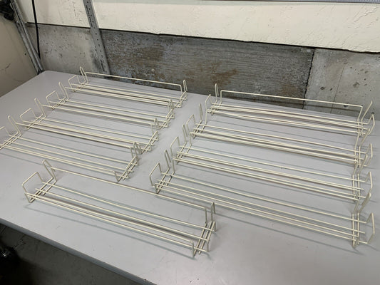 9 Pack of 24” Steel Wire Hook Racks - SEE ALL PICTURES, SOME HAVE BENDS