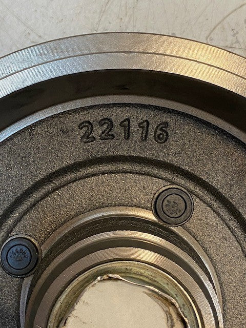 Duralast Brake Drum 22116 | 4 x 180mm Bolt Pattern | Max. Dia. 204.3MM | 14045