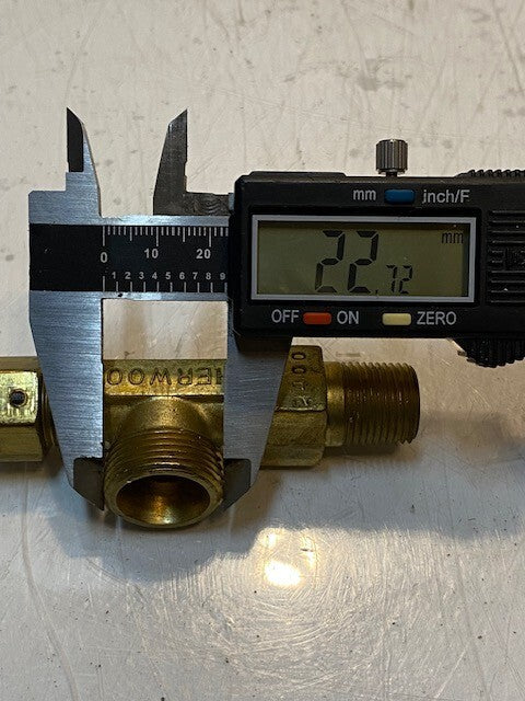 Sherwood 2400 Acetylene Cylinder Compression Gas Valve S10 | 18mm & 23mm Thread