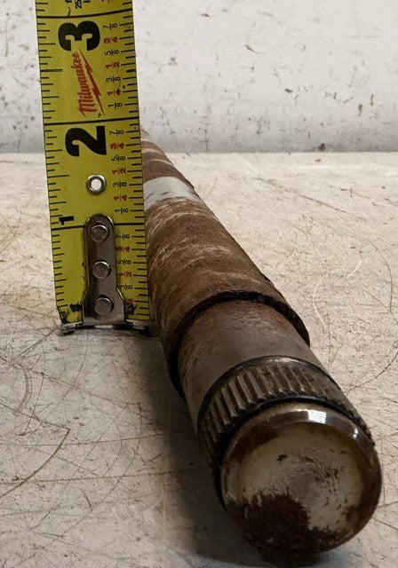 Metal Rear Axle Shaft 21-3/8In Heavy Equipment Industrial Drivetrain Unit