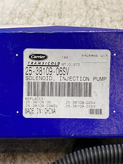 Carrier Transicold 25-38109-06SV Injection Pump Solenoid 5256197-077 | 62750