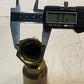Crimp Hose Fitting 913483E | 16BW | 6" H 31mm Thread 38mm Hex 49mm OD 20mm ID