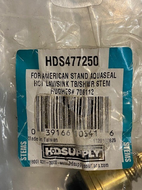 HD Supply HDS477250 For American Stand Aquaseal Hot Lav/Sink Tb/Shwr Stem 706112