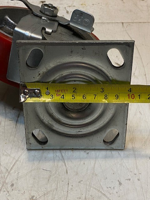 2 Quantity of Colson 6" Swivel Caster Red Wheels 6x2 (2 Quantity)