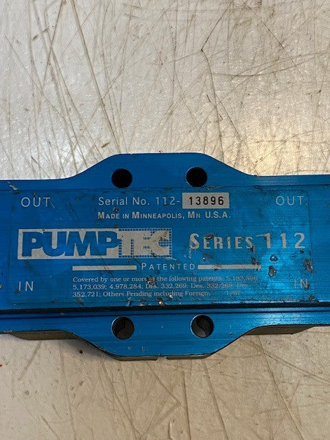 Pump Tec Pump Head Only Series 112 | 12T Series W0404-261 | 4-1/4" Ports Blue