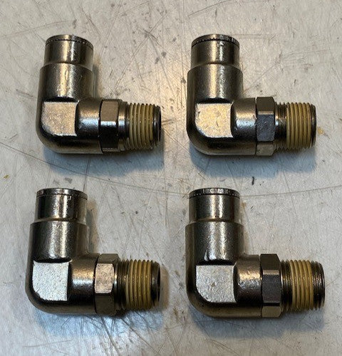 4 Quantity of 90-Degree Swivel Macroline Elbow Fittings 1/2-N (4 Quantity)