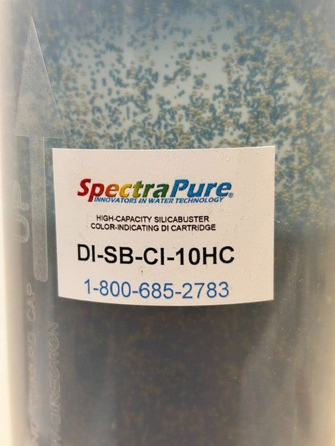 Spectra Pure SilicaBuster® High-Cap Color Changing DI Cartridge | DI-SB-CI-10HC