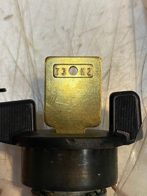Ignition Lock Cylinder w/ Key 73K2 Knock Out Passkey Security for GM Vats