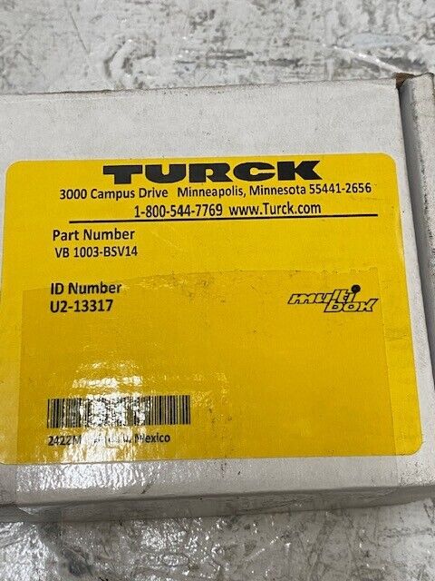 Turck 10-Port J-Box Standard Wiring VB 1003-BSV14 | U2-13317 | 2422M