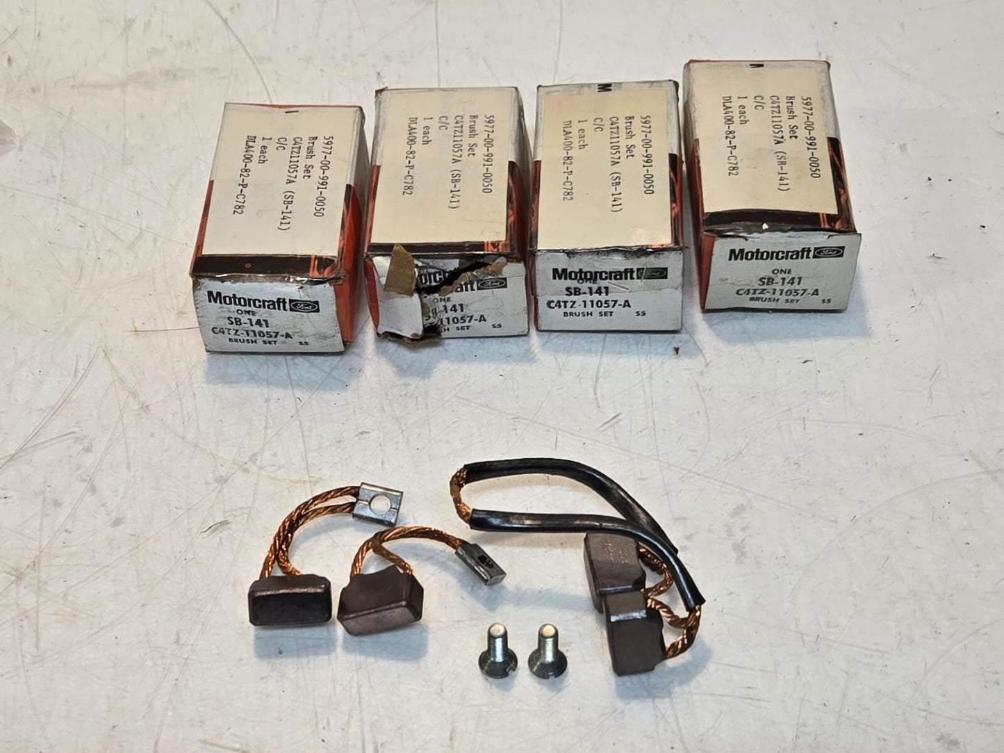 4 Quantity of Ford Motorcraft C4TZ-11057-A Starter Brush Sets | SB-141 (4 Qty)