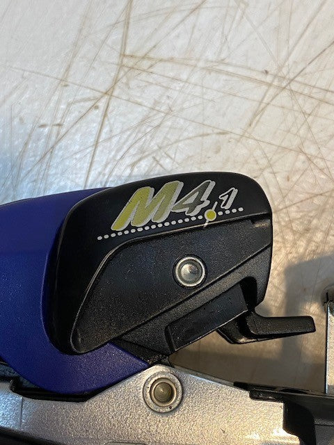 Marker M4.1 Logic Biotech Toe Ski Boot Bindings Complete Pair Blue