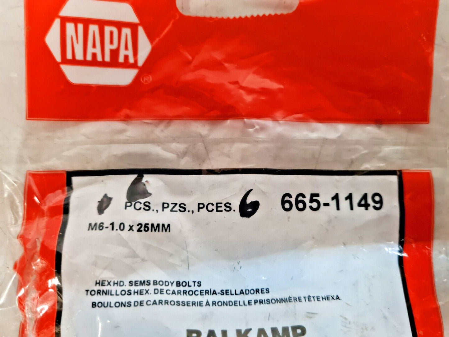 6 Qty of Napa Mix Accessories 730-9570 | 901951 | 3197 | 730-4953 | 31870(6 Qty)