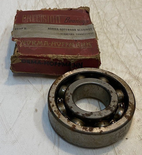 Norma-Hoffman Precision Deep Groove Sealed Ball Bearing 306-P | 30 x 72 x 19mm
