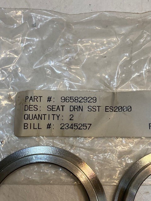 2 Quantity of Ecolab 96582929 Drain Seat Insert Stainless Rings 69mm OD (2 Qty)