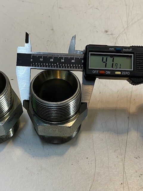 2 Quantity of HI 2006/09 Hex Nipple Male/Male Pipe Fittings 32mm ID (2 Quantity)
