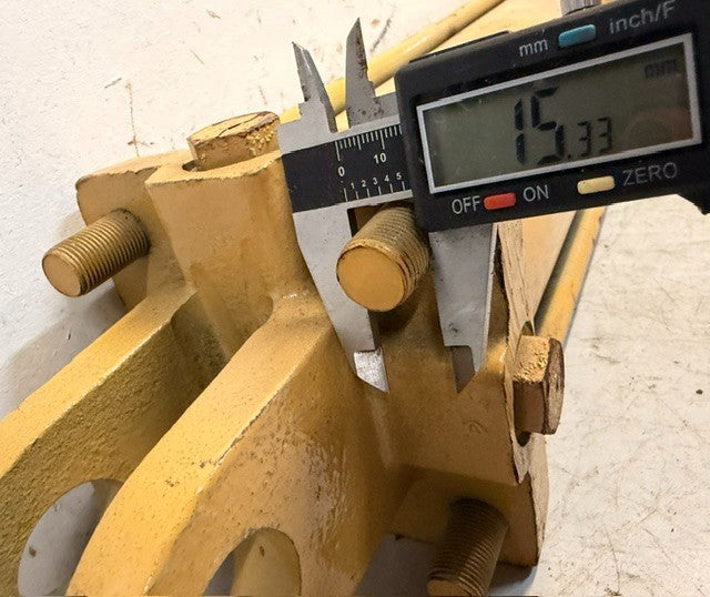 Yellow Double-Acting Hydraulic Cylinder 34086 Hydraulic Ram Industrial Equipment