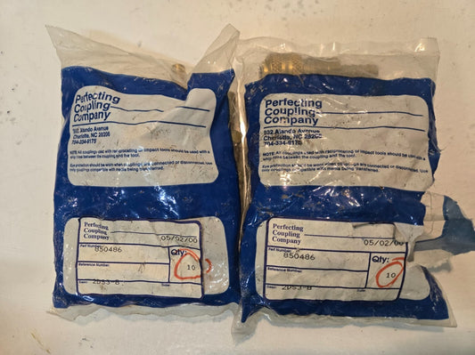 20 Quantity of Perfecting Coupling 850486 Series D Quick Connectors (20 Qty)