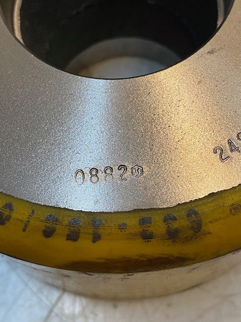 Smoothy 632-156/008 Yellow Wheel 6" Dia. 3-1/2" Wide 62mm Bore