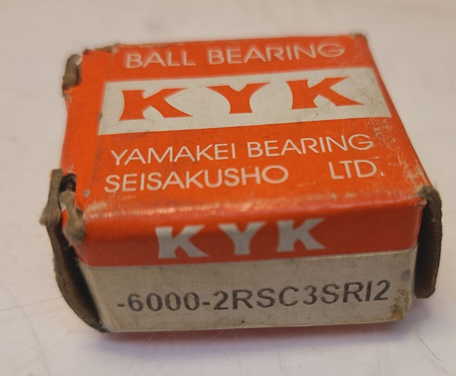 KYK New Single Row Ball Bearing 6000-2RSC3SRI2