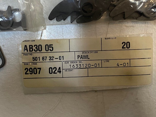 20 Quantity of Starter Pawls For Husqvarna 501 67 32-01 (2 Bags of 10)