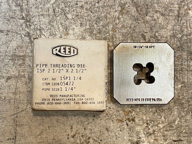 Reed Manufacturing 1SP1 1/4" Pipe Threading Die 2-1/2" X 2-1/2"