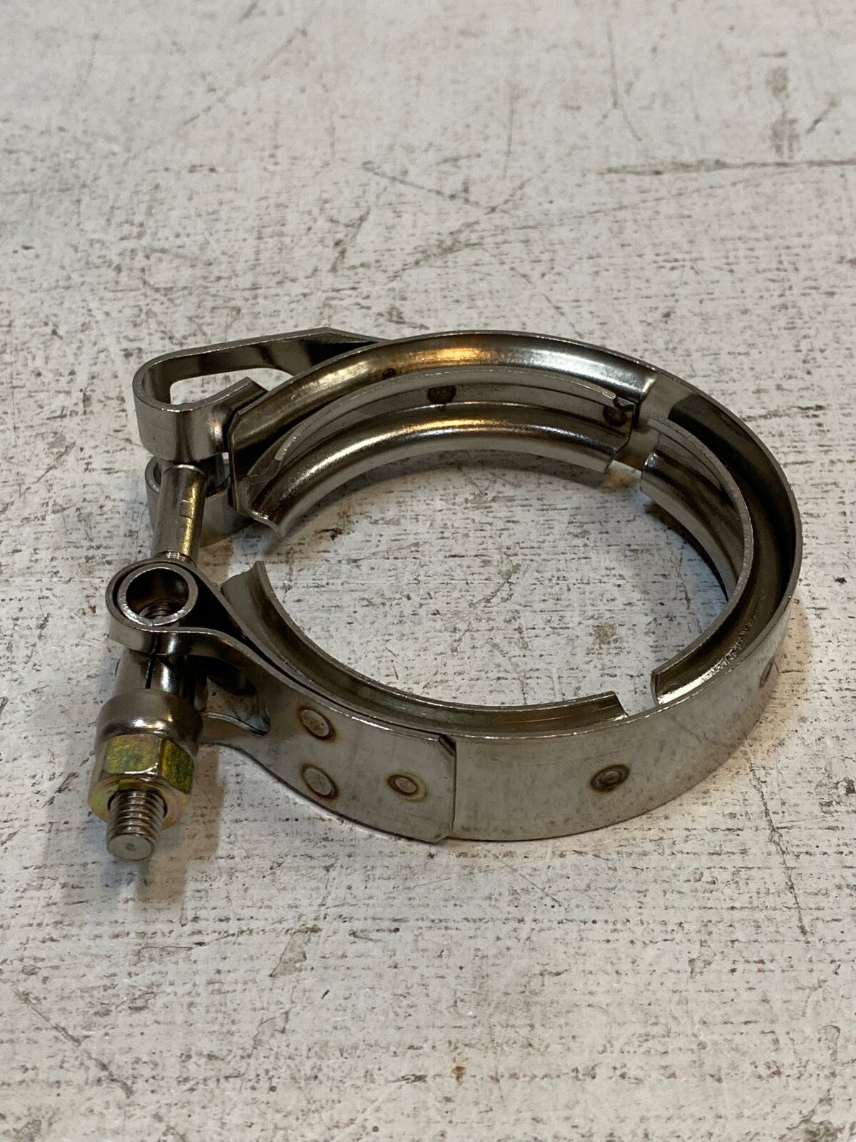10 Quantity of 2.5” Stainless Steel V-Band Hose Clamps 3/4" Thick (10 Quantity)