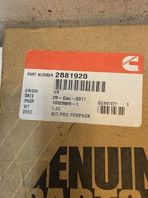 Cummins PDC Prepack Kit 2881920