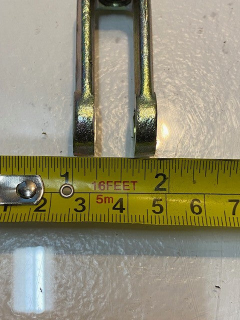 12 Quantity of MCP Clevis Yoke Ends w/ Rod & Pin 2-7/8" Long 7/8" Wide (12 Qty)