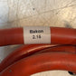 Bakon 2.15 Red Rubber Hose for Jelly Quick 79" Long *No Nozzle*