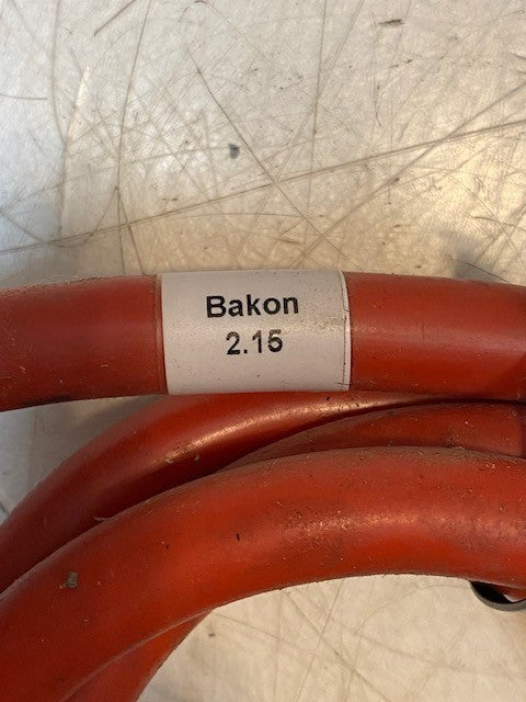 Bakon 2.15 Red Rubber Hose for Jelly Quick 79" Long *No Nozzle*