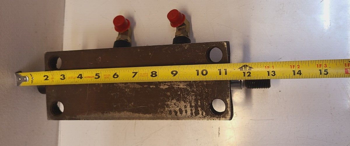 Clark Steering Cylinder with Support Base 9.5" x 3.5" | 13" Long