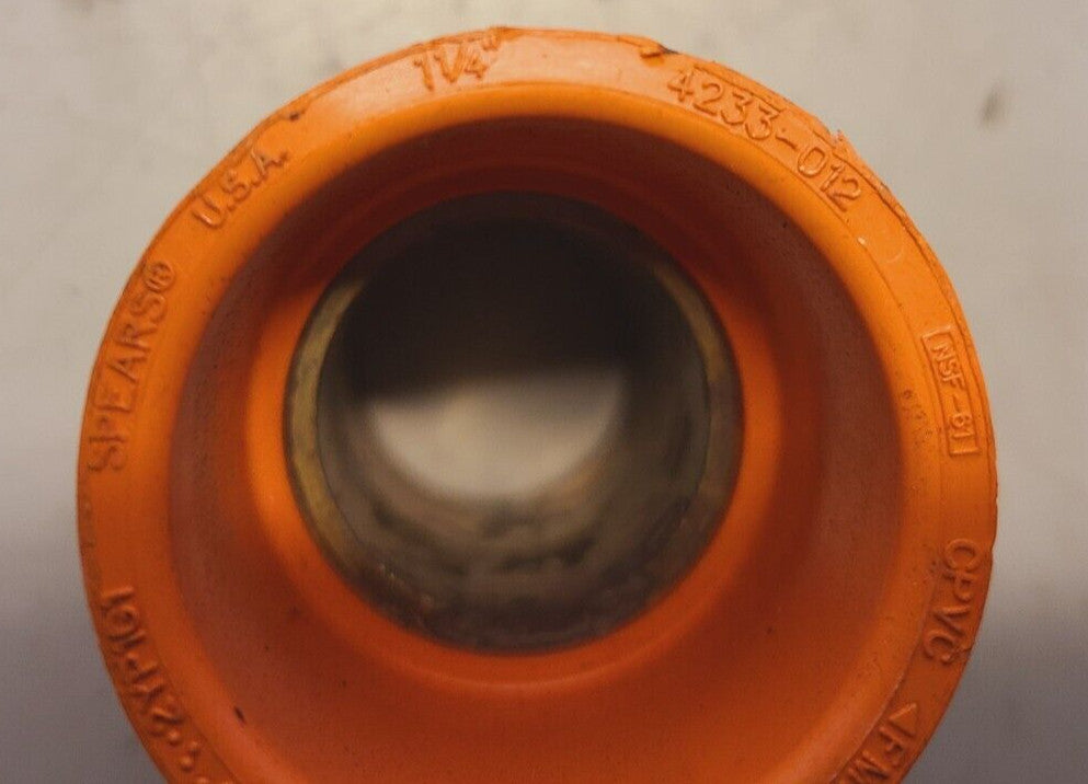 Spears Grooved x Socket FlameGuard CPVC Brass Coupling 1-1/4" | 4233-012