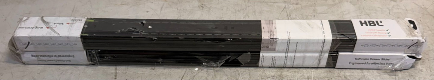 4 Count HBL Heavy Duty Soft-Close Ball Bearing Drawer Slides 22in X004ISBJ7
