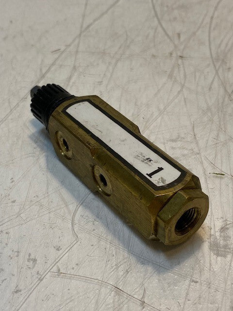 Master Pneumatics Line Lubricator Servo-Meter Valve 1 V 4" L 9mm ID 6mm Shaft