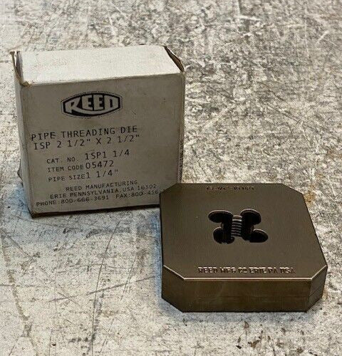 Reed Manufacturing 1SP1 1/4" Pipe Threading Die 2-1/2" X 2-1/2"