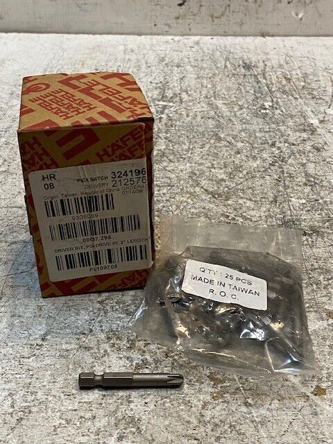 25 Quantity of Hafele Hex Driver #3 Bits 3241965 | 2125762 | 9306089 (25 Qty)