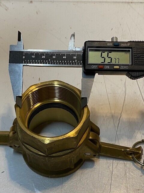 Neco D-200 Cam Lock Coupling 63mm Bore 76mm OD 56mm Thread Bore 67mm Thread OD