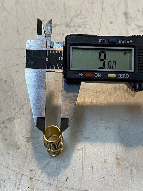 28 Qty of PB Crimp Polybutylene Adapter Couplings 1-1/4" Long 19mm OD (28 Qty)