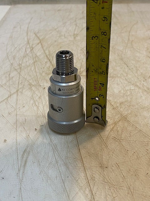 AY Corp Quick Connect Female Coupler 1/4" NPT Male Medical Air SCF-16-4