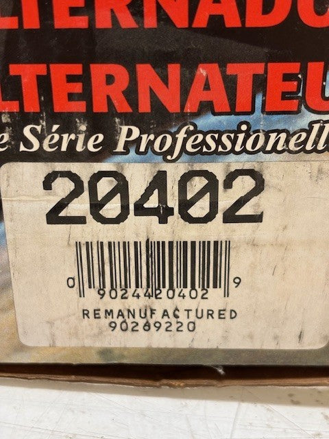 World WIde Automotive Premium Remanufactured Delco Remy Alternator | 20402