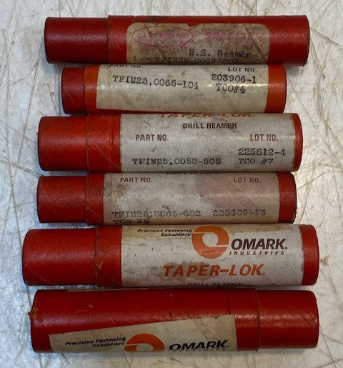 Variety of 6 Omark Industries Taper-Lok Drill Reamers Modular Drill Bits