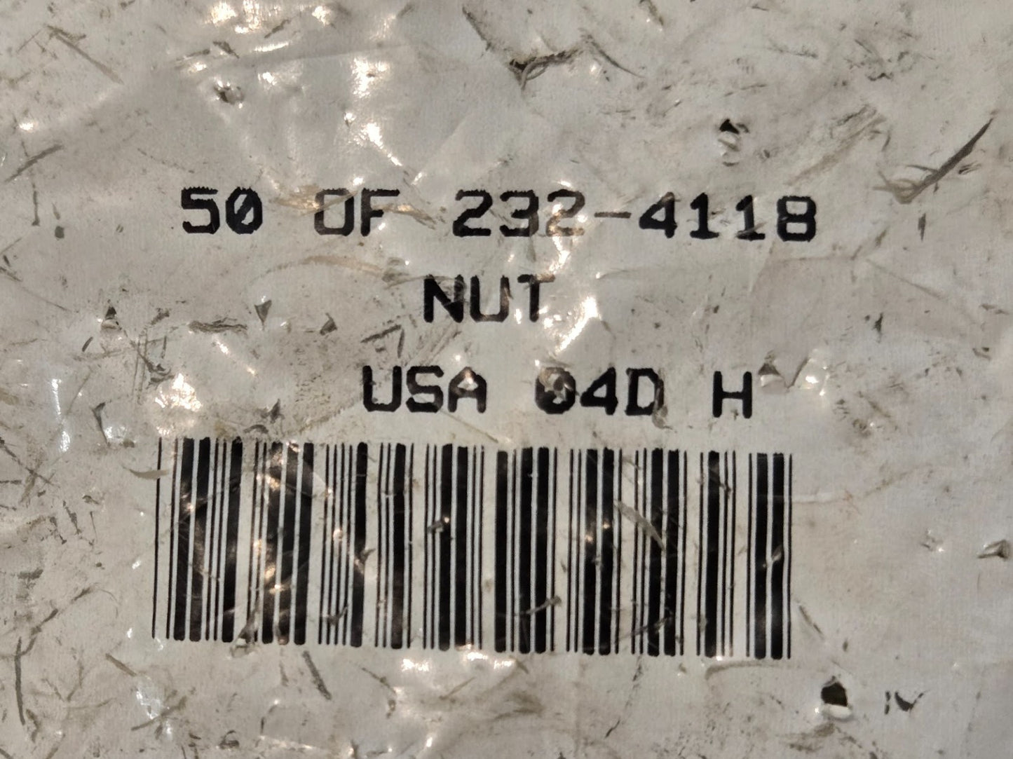 50 Quantity of Case 232-4118 Lock Nuts | 1/2"-13 | 3/4" Hex Size (50 Quantity)